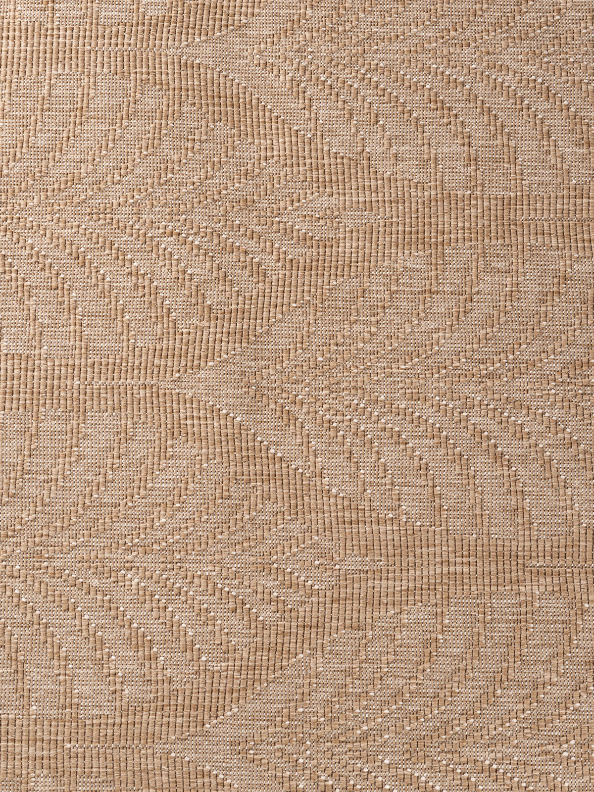 OUTDOORTEPPICH 160 cm Duet Weiß, Sandfarben  - Sandfarben/Weiß, Design, Kunststoff (160cm)