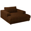 XXL-SESSEL in Chenille Messingfarben  - Messingfarben/Schwarz, Design, Kunststoff/Textil (150/86/170cm) - Lomoco