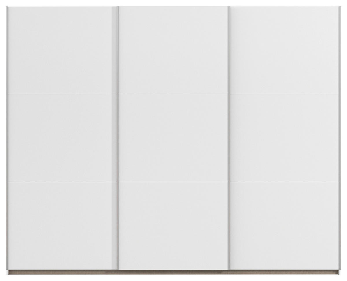 SCHWEBETÜRENSCHRANK Weiss  - Weiss, Trend, Holzwerkstoff/Metall (261/210/59cm) - Rauch Möbel