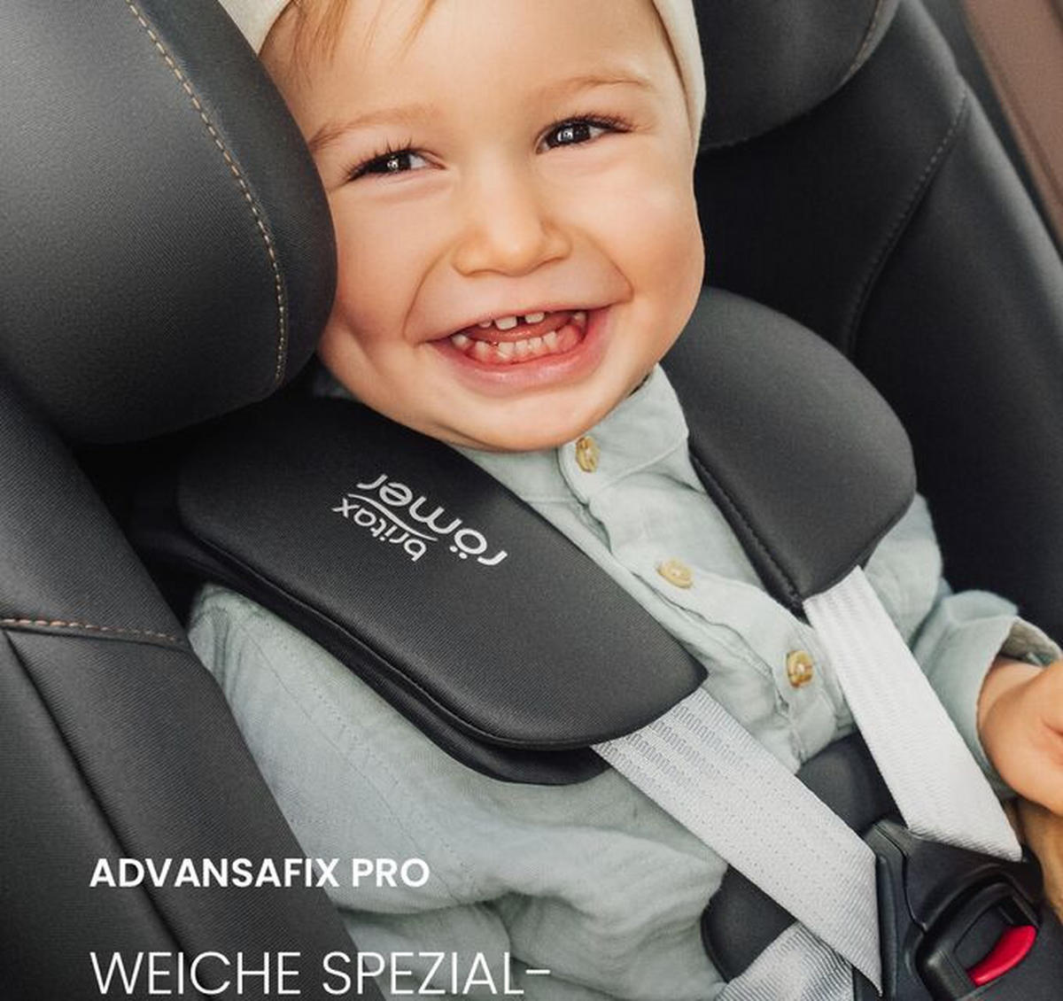 KINDERAUTOSITZ Advansafix Pro  - Greige/Hellgrau, Basics, Kunststoff/Textil (44/60/48cm) - Britax Römer