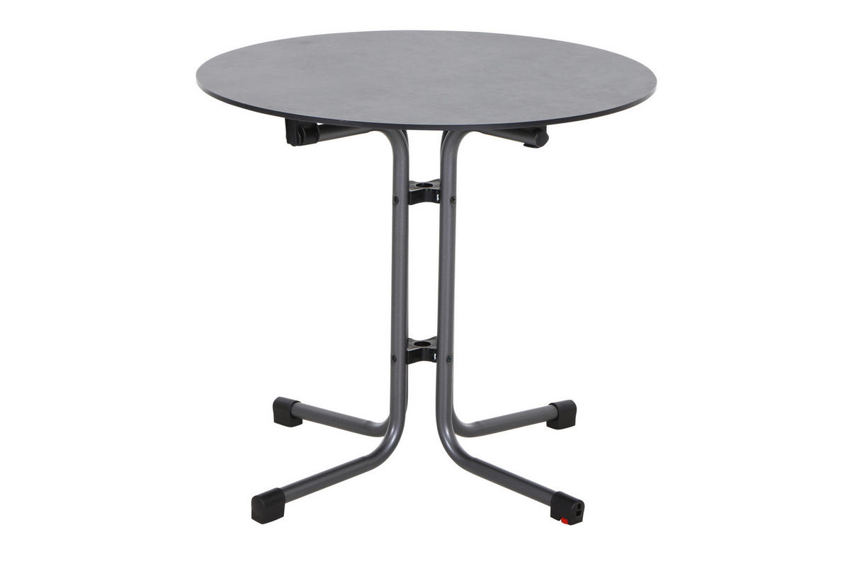 GARTENGARNITUR 5-teilig  - Anthrazit, Basics, Holzwerkstoff/Kunststoff (80/80/80cm) - Siena Garden