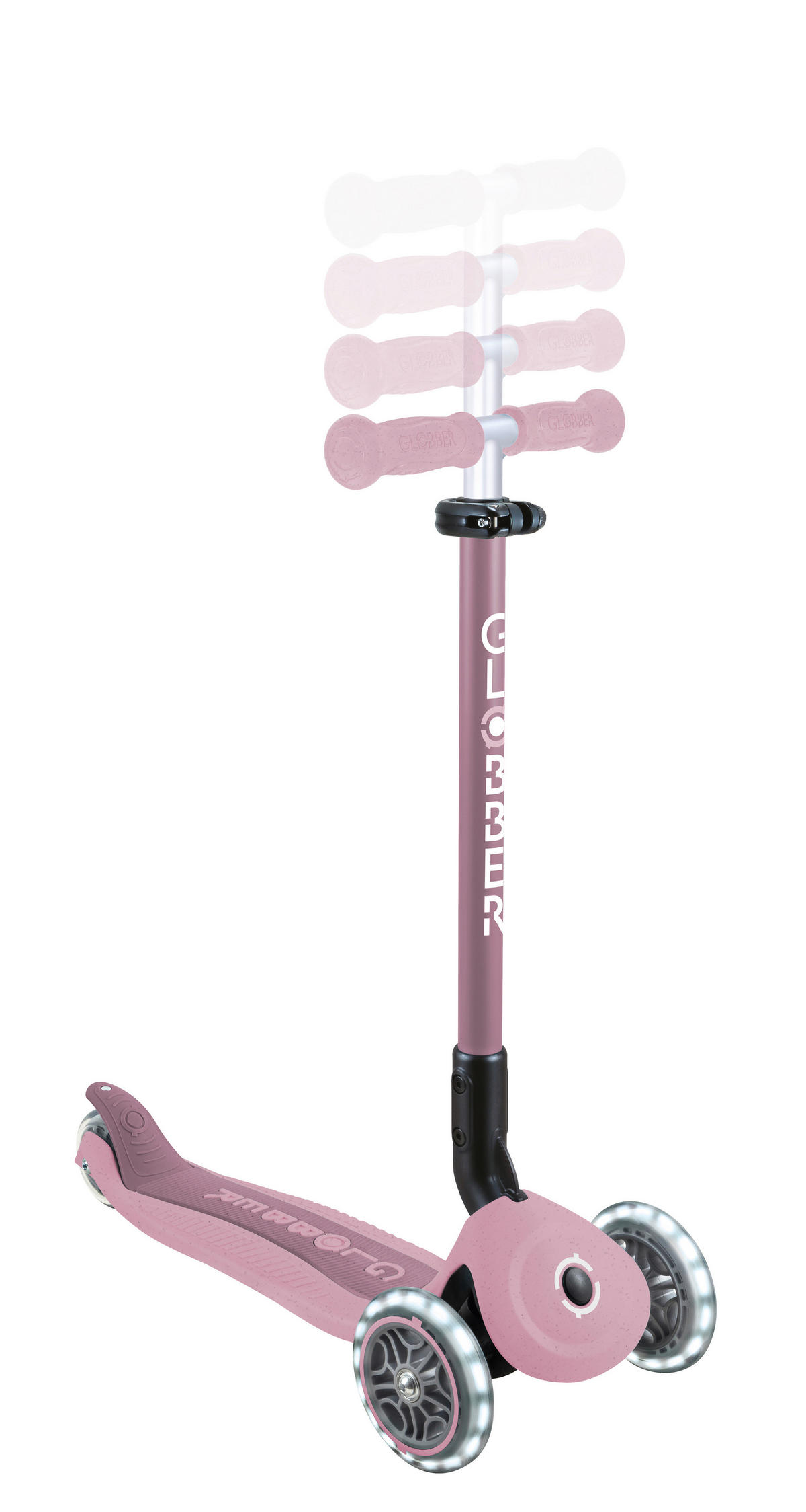LAUFRAD GO-UP ACTIVE LIGHTS ECO 3IN1  - Pink/Beere, LIFESTYLE, Kunststoff/Metall (67/28/95,5cm) - GLOBBER
