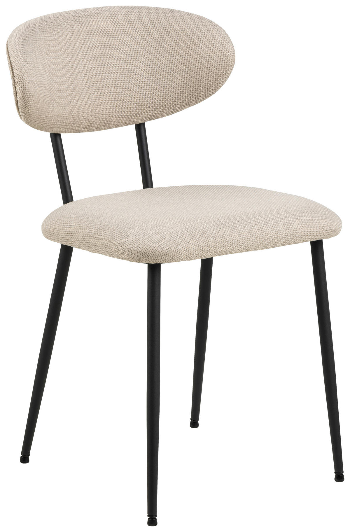 STOLIČKA, 43,5/78,5/53 cm - čierna/béžová, Design, kov/textil (43,5/78,5/53cm) - MID.YOU