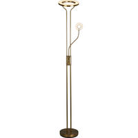 LED-STEHLEUCHTE 28/180 cm    - Messingfarben, MODERN, Kunststoff/Metall (28/180cm) - Searchlight