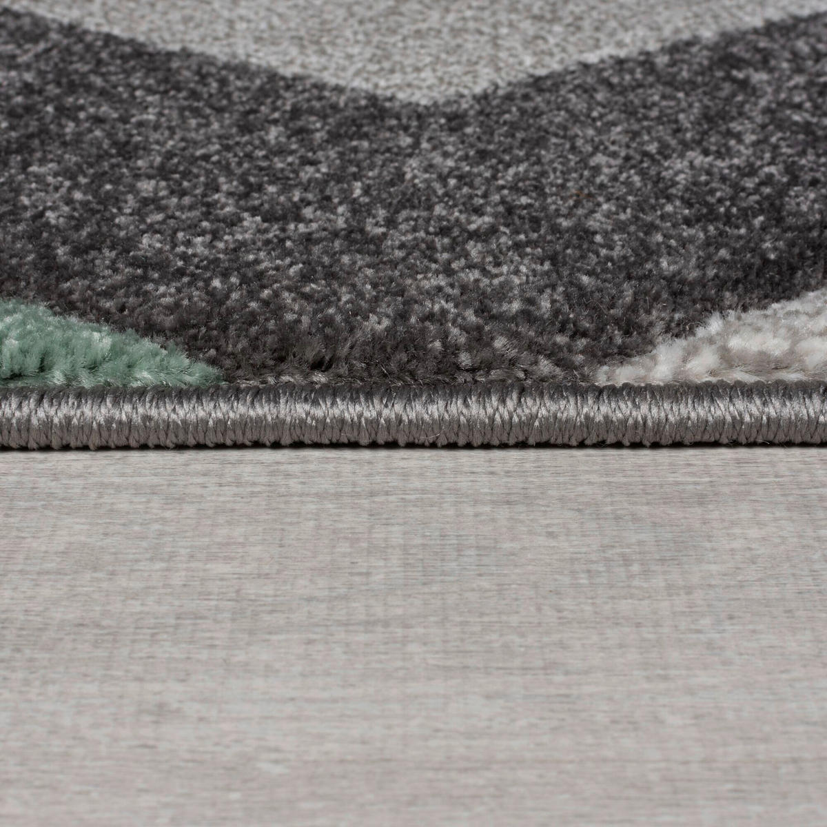 WEBTEPPICH 200/290 cm AURORA Grün, Grau  - Grau/Grün, KONVENTIONELL, Textil (200/290cm)