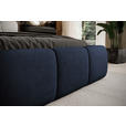POLSTERBETT 140/200 cm,  in Dunkelblau,  - Schwarz/Dunkelblau, Design, Kunststoff/Textil (140/200cm) - Esposa