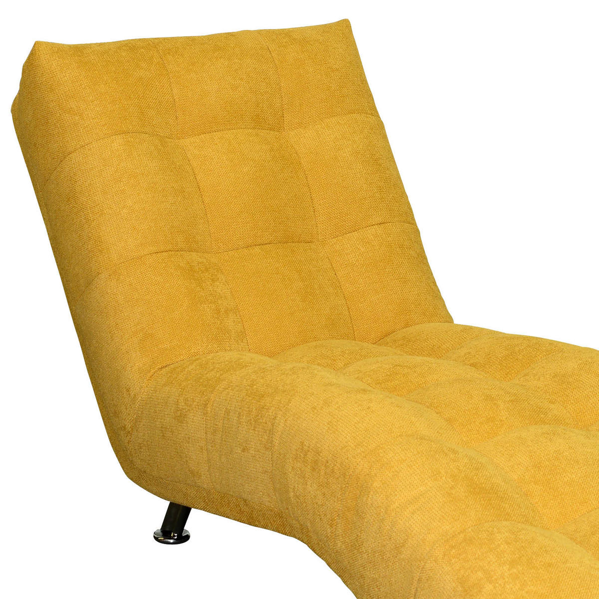 LIEGE in Flachgewebe Dunkelgelb  - Chromfarben/Dunkelgelb, Modern, Textil/Metall (68/88/164cm) - MID.YOU