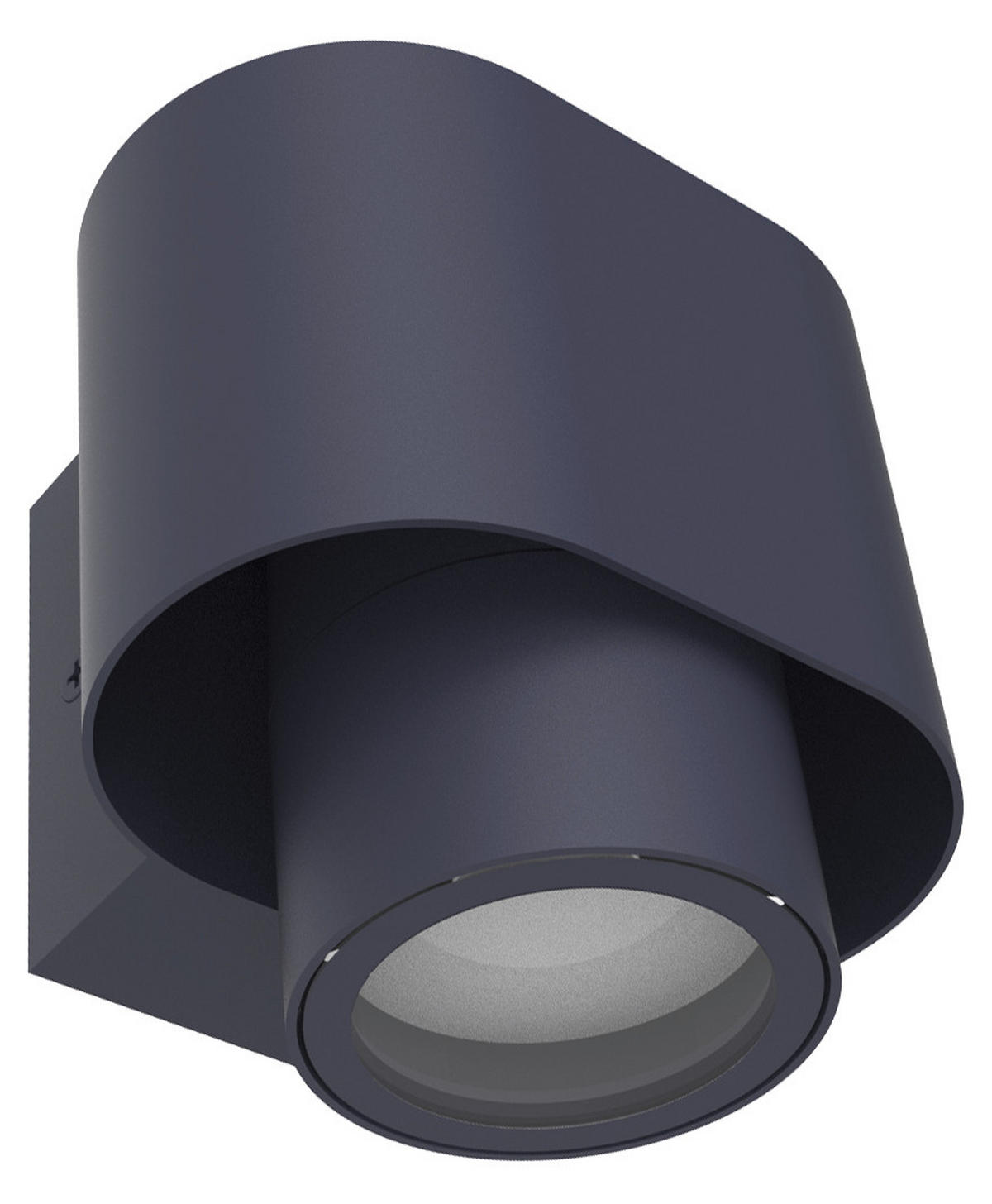 AUßENWANDLEUCHTE Cypres 10,9/10,7/9,6 cm   - Anthrazit, Basics, Metall (10,9/10,7/9,6cm)