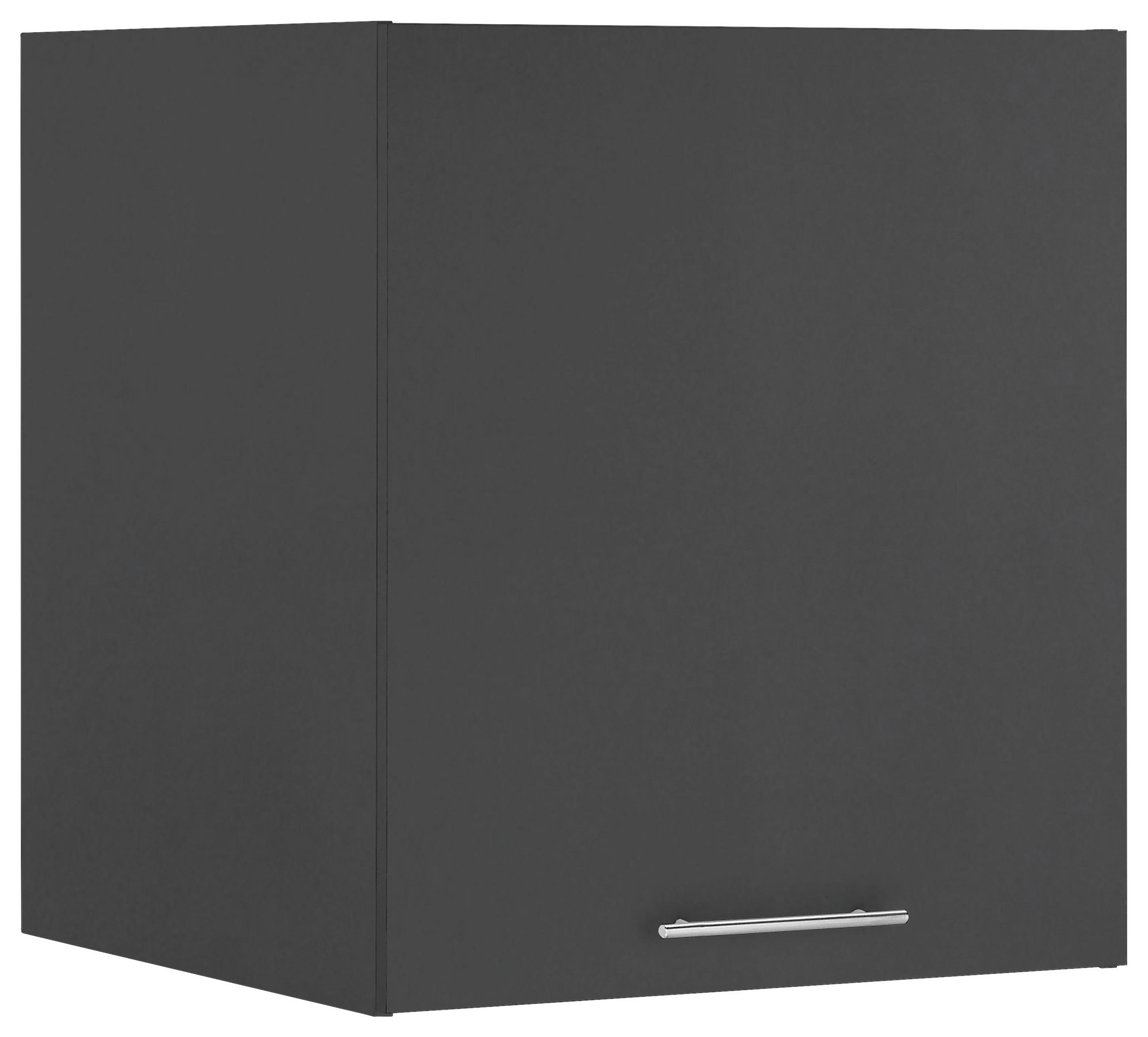 AUFSATZSCHRANK 68/76/68 cm, Anthrazit  - Chromfarben/Anthrazit, Design, Holzwerkstoff/Metall (68/76/68cm)