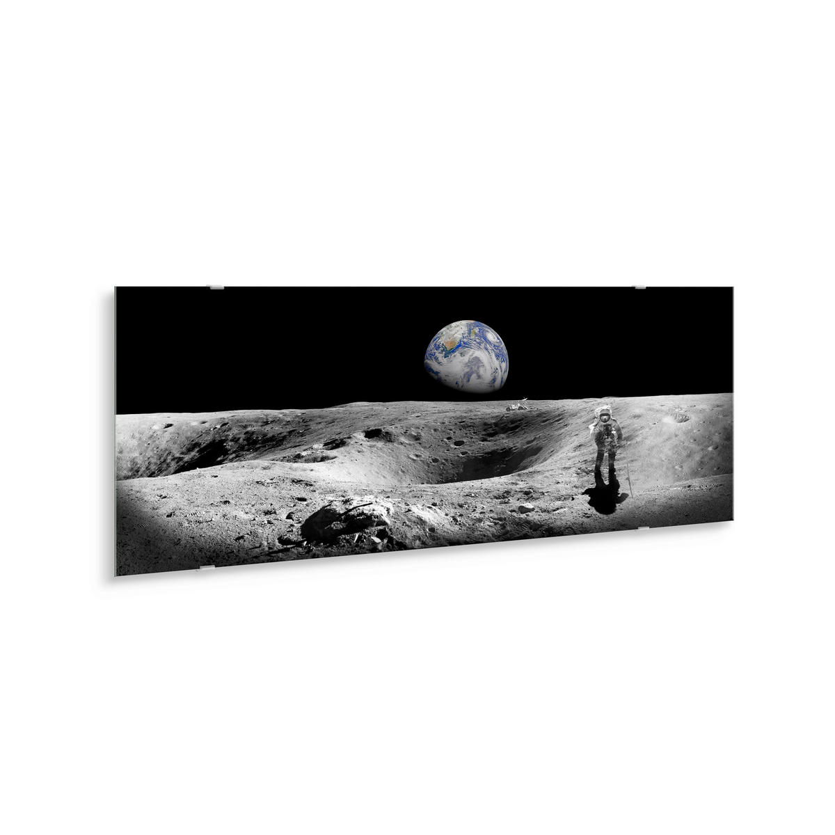 GLASBILD 125/50 cm  - Multicolor, Basics, Glas/Papier (125/50cm)