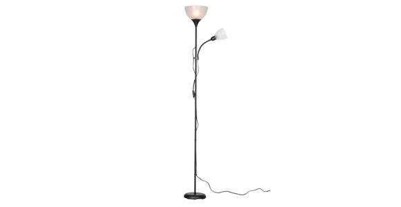 STEHLEUCHTE 42/21/180 cm    - Schwarz/Weiß, Basics, Kunststoff/Metall (42/21/180cm) - Boxxx