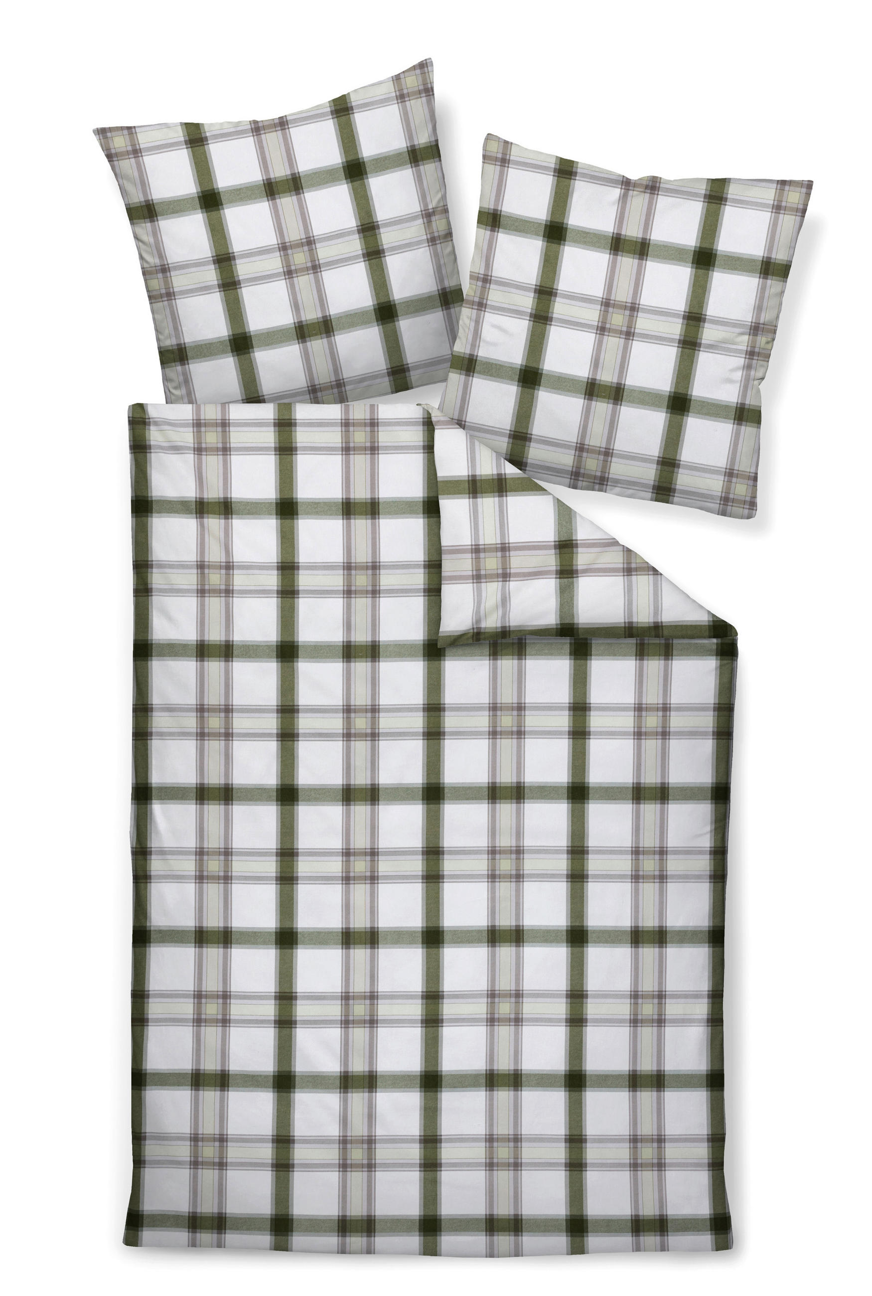 BETTWÄSCHE 135/200 cm  - Grün, Design, Textil (135/200cm) - Janine