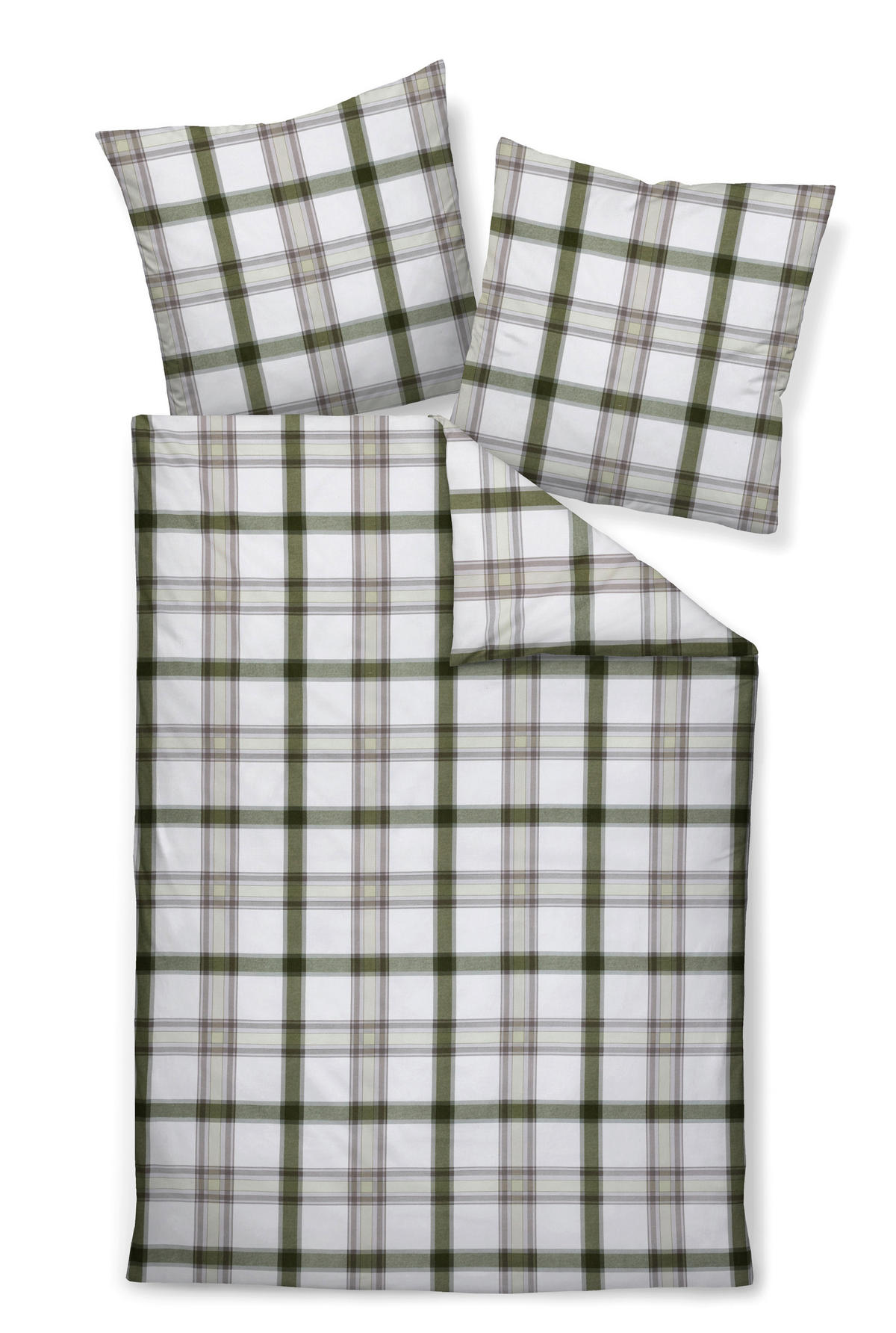 BETTWÄSCHE 135/200 cm  - Grün, Design, Textil (135/200cm) - Janine