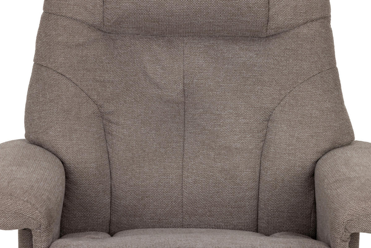RELAXSESSELSET Webstoff    - Naturfarben/Grau, Design, Holz/Textil (80/109/79cm) - Livetastic