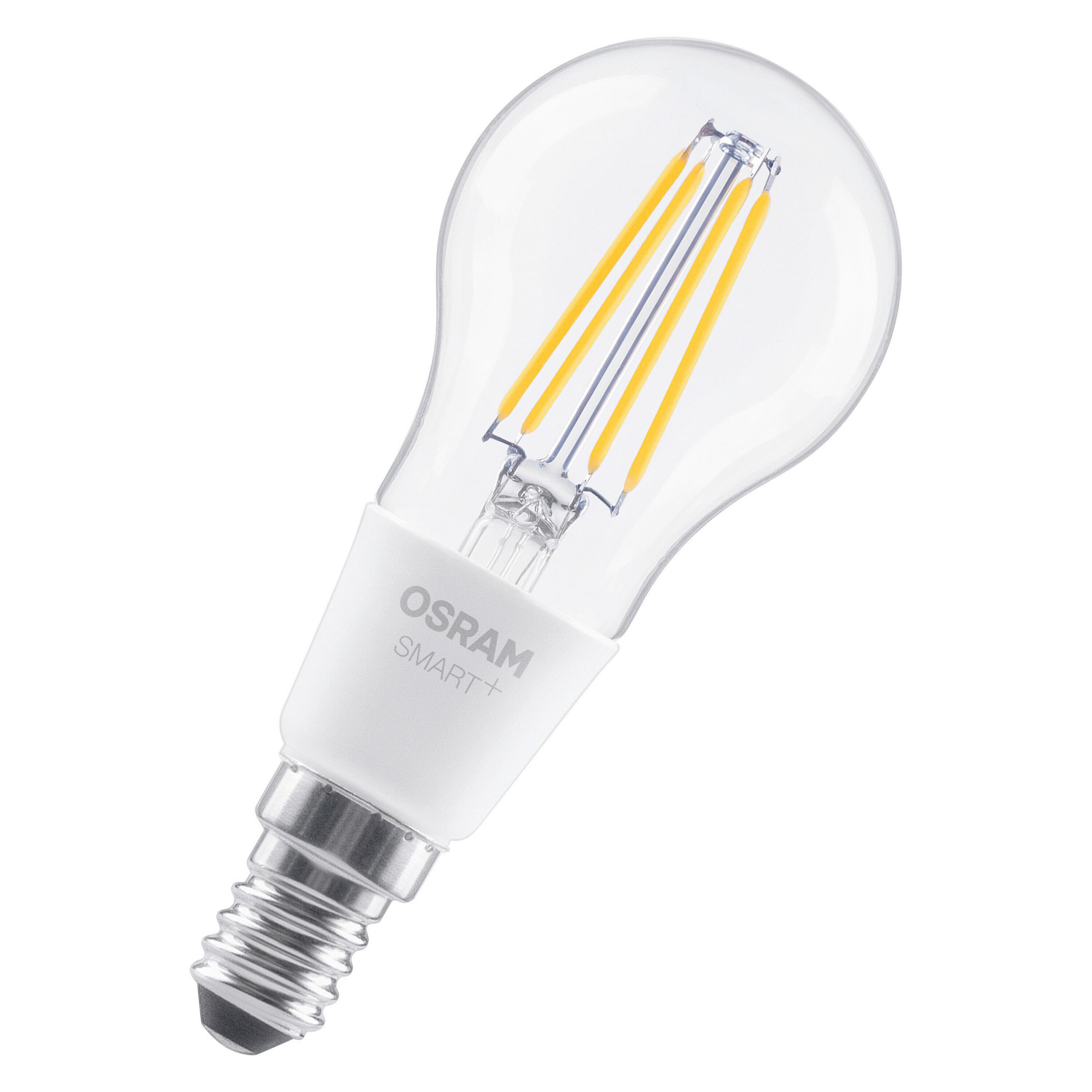 LED-FILAMENT-LEUCHTMITTEL   E14 4 W 470 lm  - Transparent, Basics, Glas (4,5/11cm) - Osram