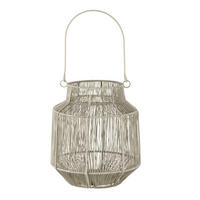 LATERNE - Sandfarben, LIFESTYLE, Metall (21/23cm)