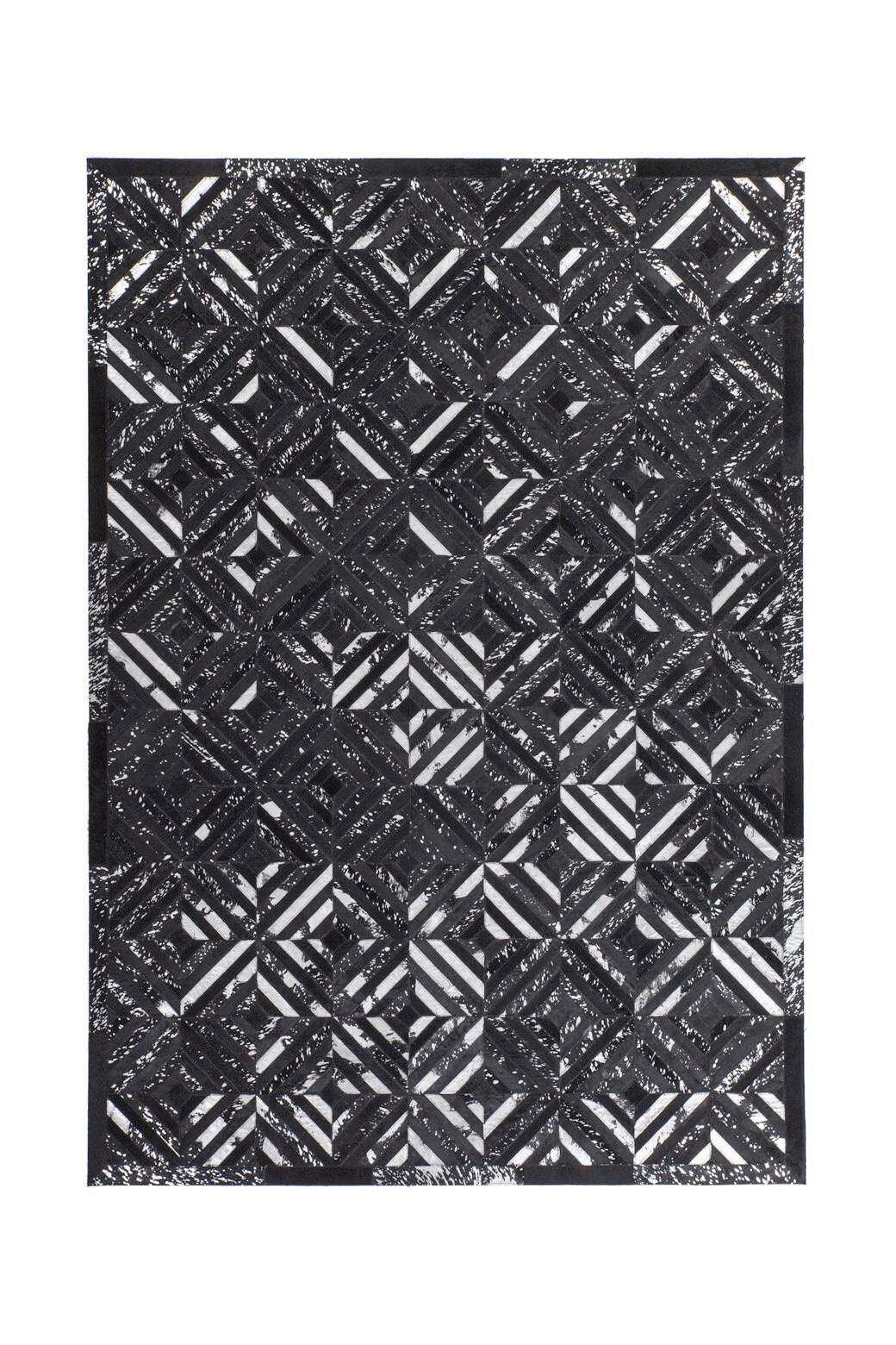 FLACHWEBETEPPICH 80/150 cm Spark 410 Schwarz / Silber Schwarz, Silberfarben  - Silberfarben/Schwarz, Basics, Leder/Textil (80/150cm) - Novel