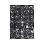 FLACHWEBETEPPICH 80/150 cm Spark 410 Schwarz / Silber Schwarz, Silberfarben  - Silberfarben/Schwarz, Basics, Leder/Textil (80/150cm) - Novel