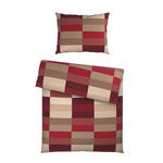 BETTWÄSCHE CUBY Satin 140/200 cm  - Bordeaux, KONVENTIONELL, Textil (140/200cm) - Novel