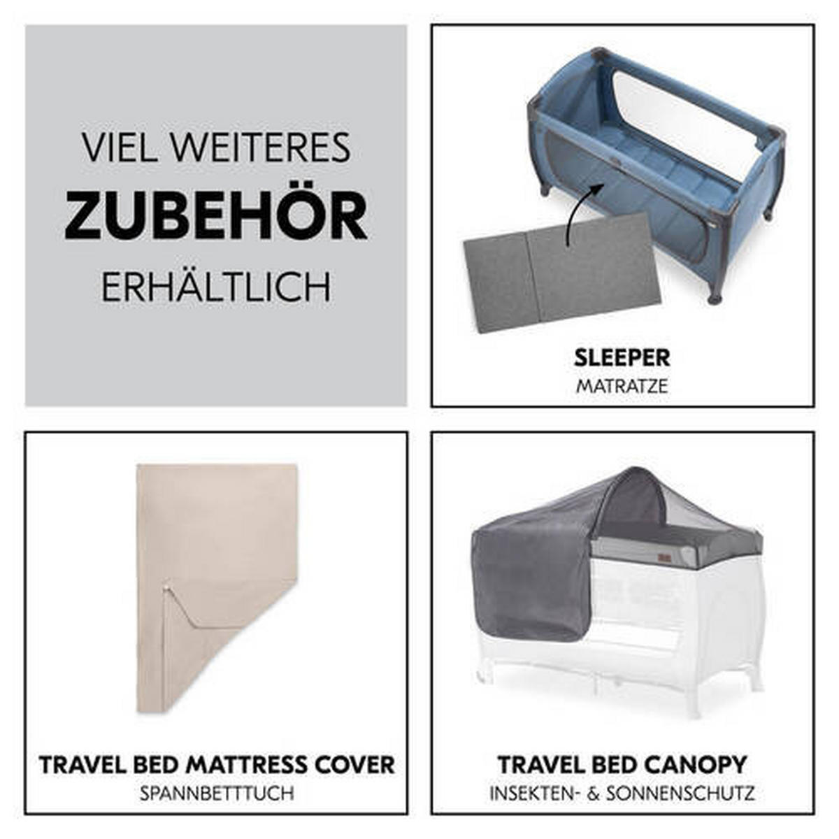 REISEBETT Play N Relax Center Blau  - Blau, Basics, Kunststoff/Textil (79/78/129cm) - Hauck