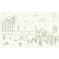 FOTOTAPETE WINNIE THE POOH  - Beige, Design, Textil (400/250cm) - Disney