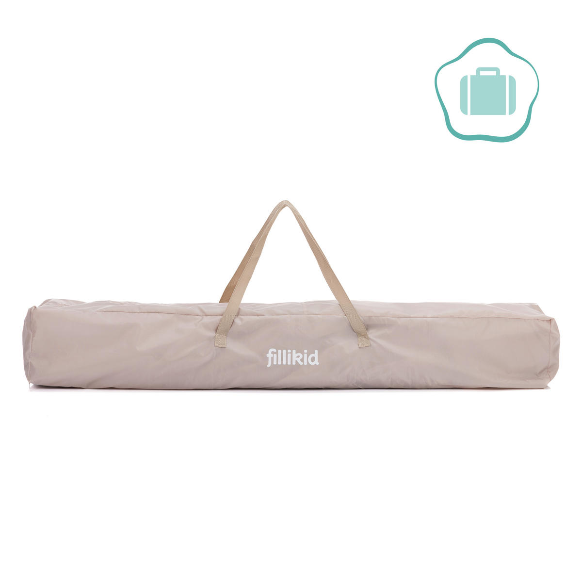 OGRADICA    180/115/68 cm  - prirodna boja, Osnovno, metal/tekstil (180/115/68cm) - Fillikid