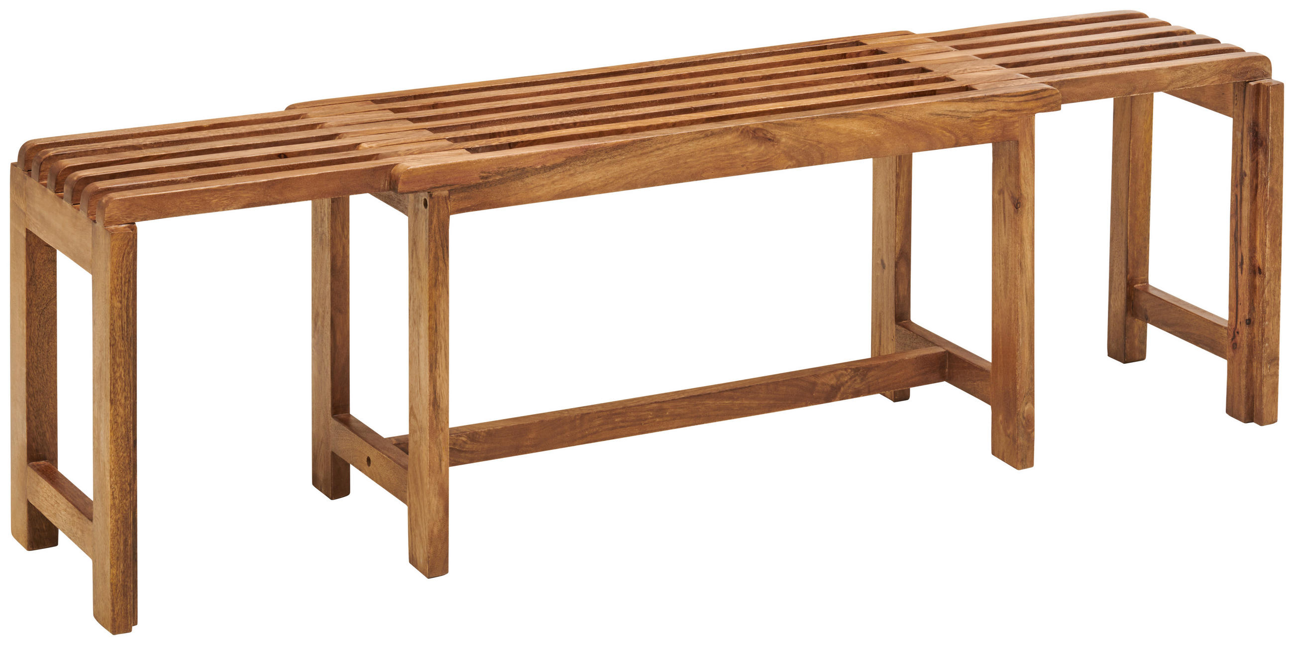 Mid.you Sitzbank Ausziehbare Bank Natur 90x45x35 cm