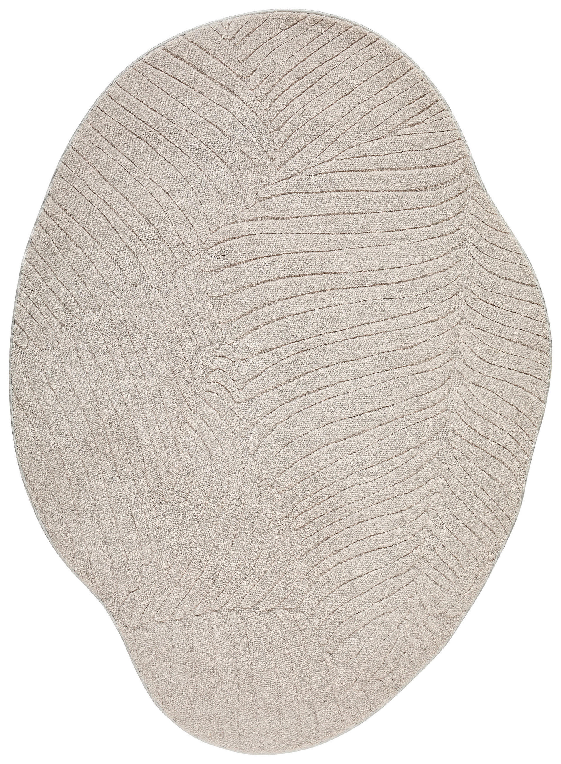 Novel Webteppich Ellipse Taupe 120x160 cm