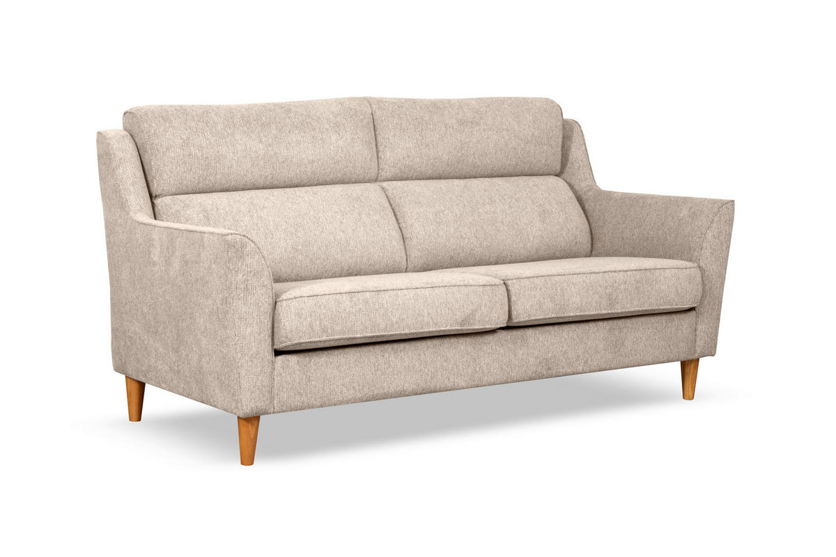 3-SITZER-SOFA NORDIC Creme  - Creme, Design, Textil (199/96/88cm) - Livetastic