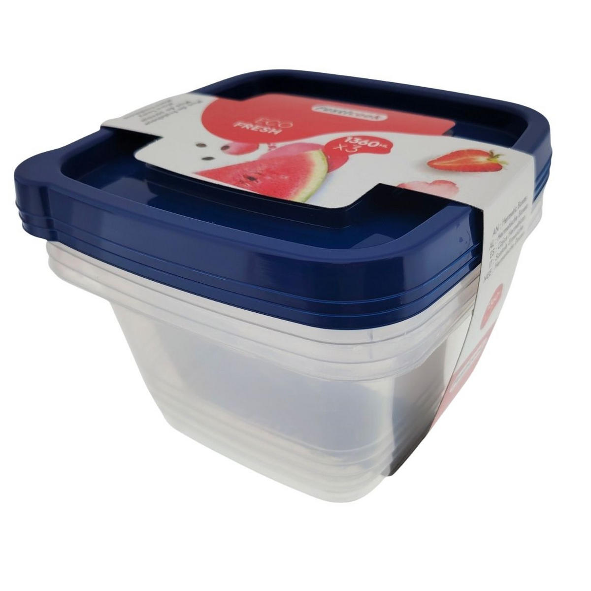 SET POSUDA ZA ZALIHE    - višebojno, Basics, plastika (1360ml)