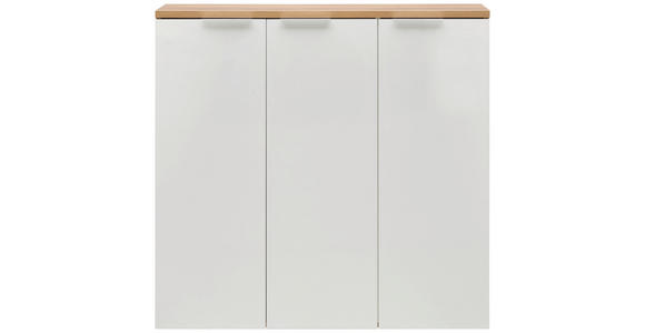 SCHUHSCHRANK 120/115/34 cm - Chromfarben/Eichefarben, Design, Holzwerkstoff/Kunststoff (120/115/34cm) - Xora