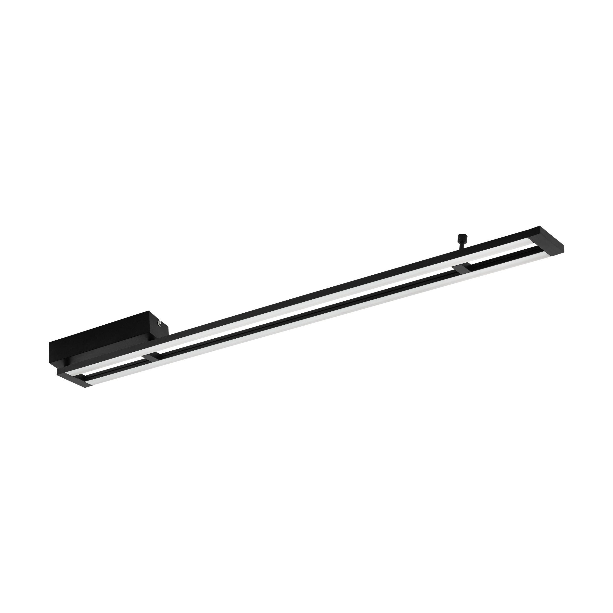 STROPNÍ LED SVÍTIDLO, 8,5/116 cm  - bílá/černá, Design, kov/plast (8,5/116cm) - Eglo