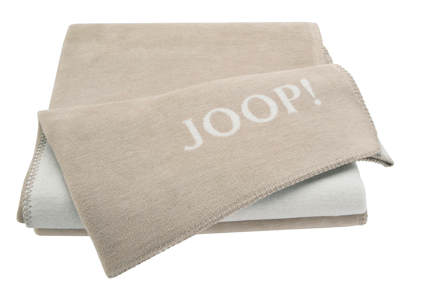 ODEJA 150/200 cm bela, bež  - bela/bež, Konvencionalno, tekstil (150/200cm) - Joop!