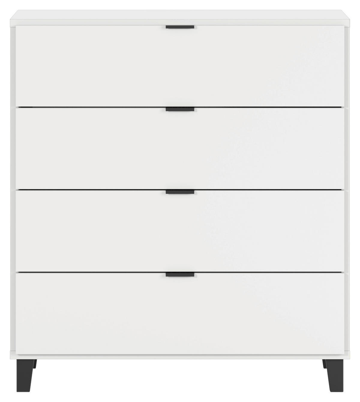 KOMMODE Simple  in 90/99/47 cm  - Schwarz/Weiß, MODERN, Holz/Holzwerkstoff (90/99/47cm) - MID.YOU