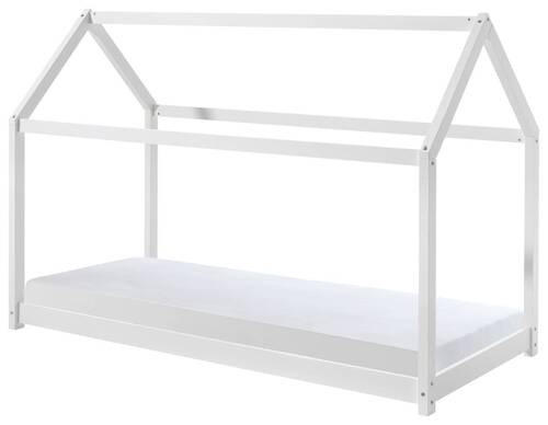 HAUSBETT 90/200 cm  - Weiß, Natur, Holz/Textil (90/200cm) - MID.YOU
