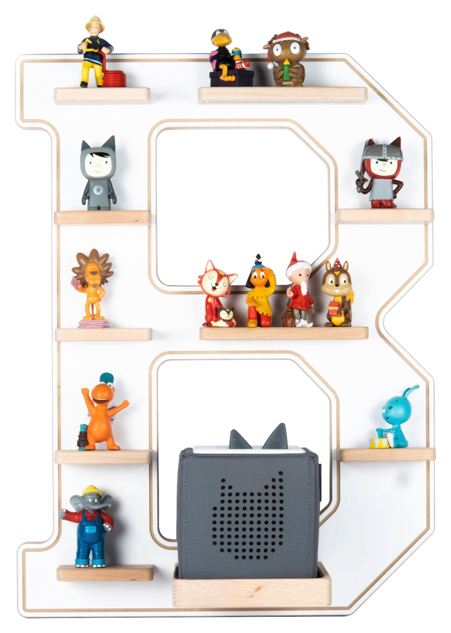 KINDERREGAL  - Weiss, Modern, Holzwerkstoff (41/54/19cm) - MID.YOU