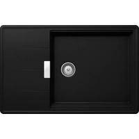 SPÜLE TIAD100LSUPUR  - Schwarz, Basics, Stein (78/50cm) - Schock