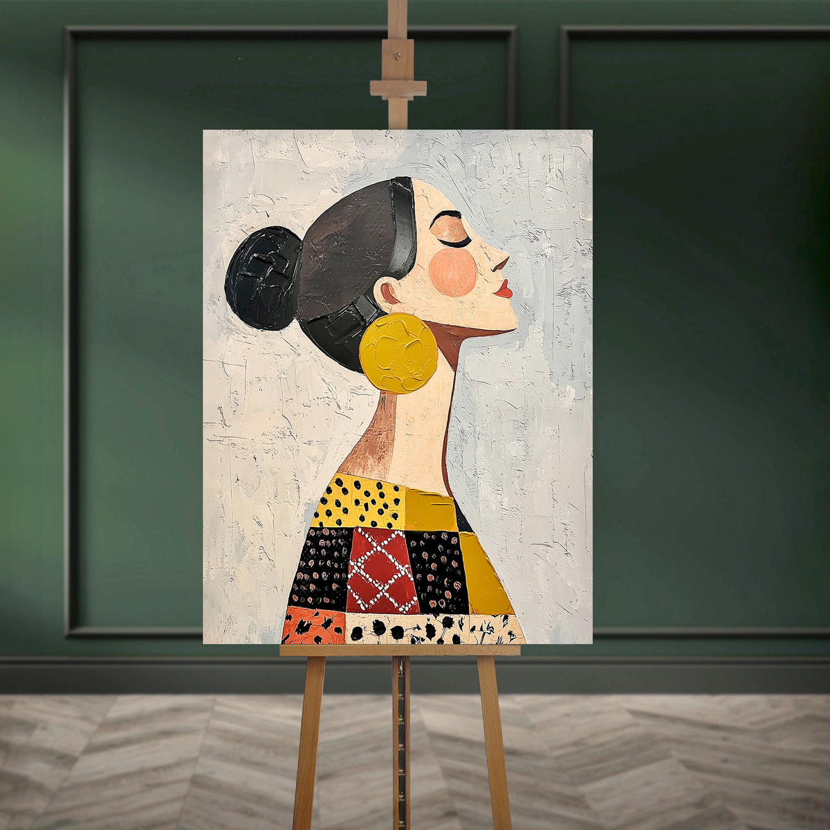 LEINWANDBILD Frauen 70/100 cm  - Multicolor, Basics, Holz/Textil (70/100cm)