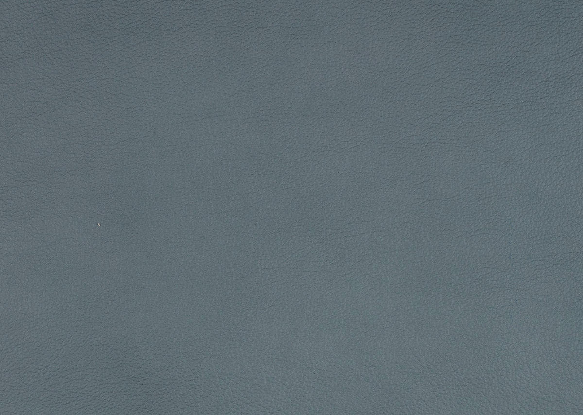 ECKSOFA in Echtleder Blaugrau  - Blaugrau/Schwarz, Design, Leder/Metall (334/176cm) - Dieter Knoll