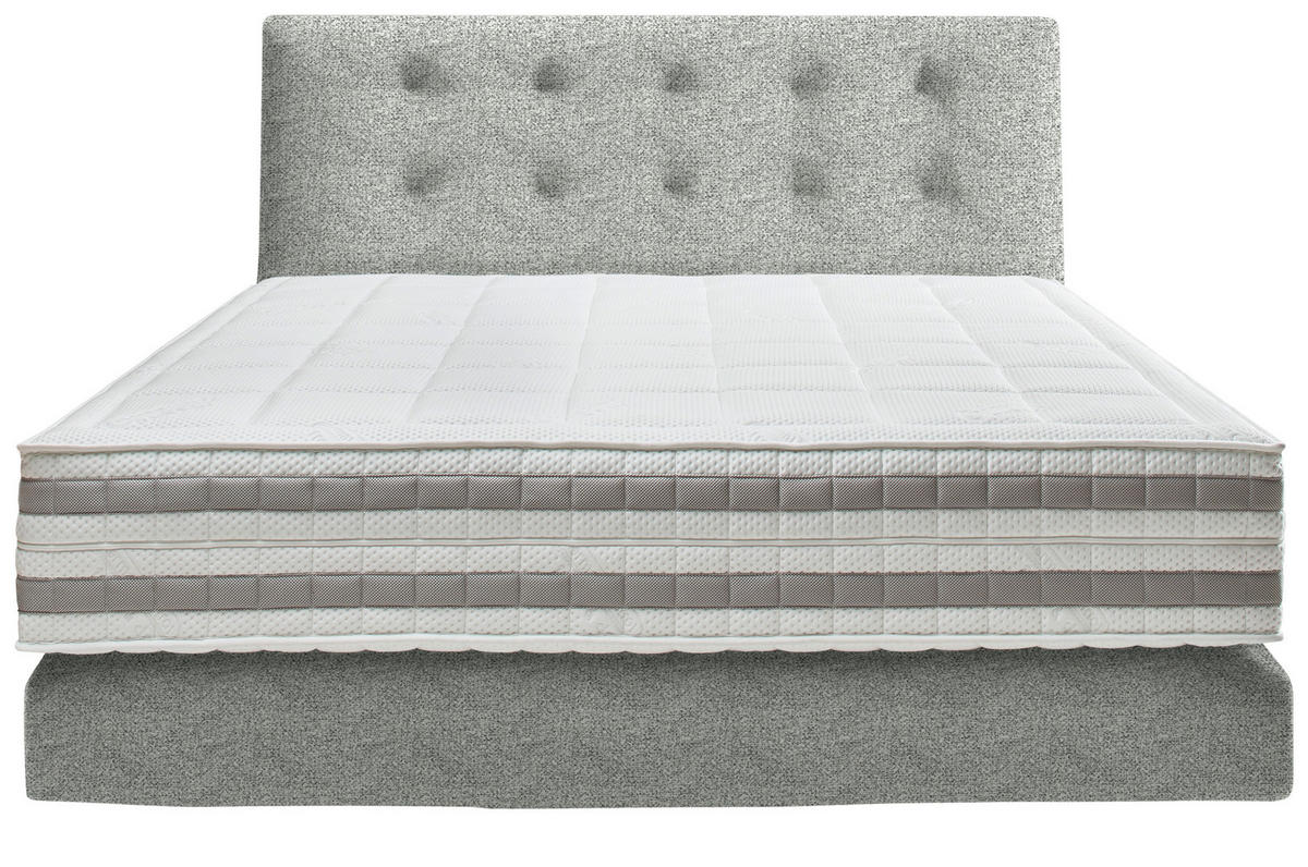 BOXSPRINGBETT 160/200 cm  in Naturfarben  - Naturfarben, Konventionell, Holz/Textil (160/200cm) - Dieter Knoll