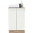UNTERSCHRANK 50/81/33 cm - Chromfarben/Eichefarben, Design, Holzwerkstoff/Metall (50/81/33cm) - Xora UNTERSCHRANK 50/81/33 cm - Chromfarben/Eichefarben, Design, Holzwerkstoff/Metall (50/81/33cm) - Xora