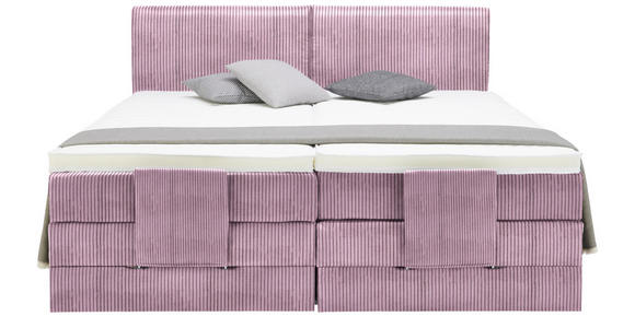 BOXSPRINGBETT 160/200 cm  in Lila  - Lila/Schwarz, Design, Kunststoff/Textil (160/200cm) - Hom`in