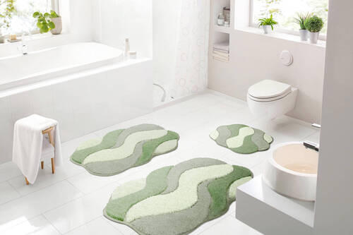 KOBEREC DO KOUPELNY, 70/120 cm - zelená, Basics, textil/plast (70/120cm) - Grund