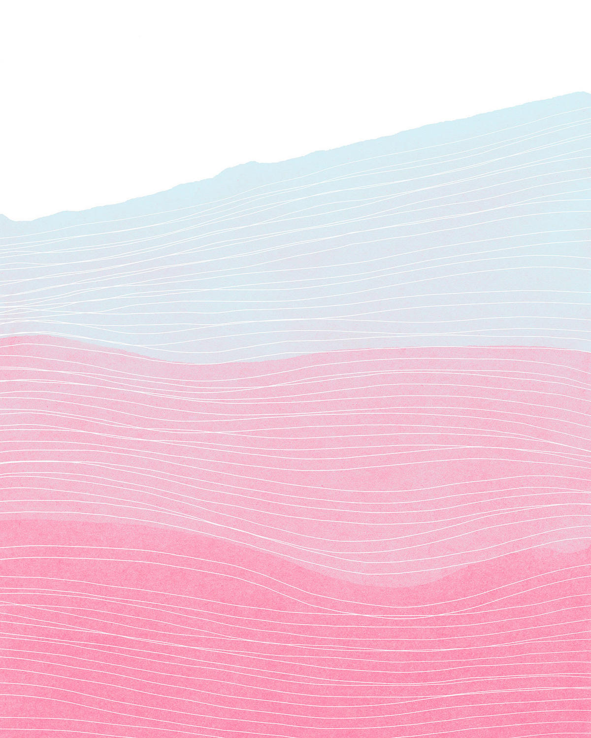 NON WOVEN-TAPET 200/250 cm  - vit/pink, Basics (200/250cm) - Komar