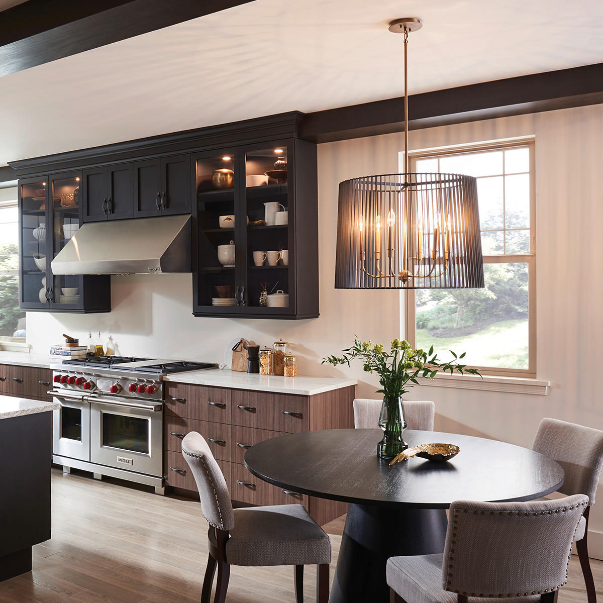 LUSTER  66/63.6 cm      Elstead Linara  - boje mjeda/crna, Design, metal (66/63.6cm) - Elstead Lighting