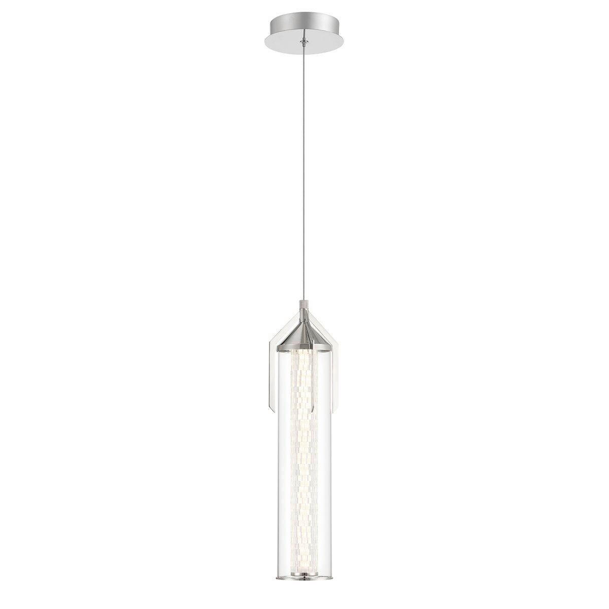 LED-HÄNGELEUCHTE Eurofase 50,5/15/60 cm  - Chromfarben, Basics, Glas/Metall (50,5/15/60cm) - Elstead Lighting