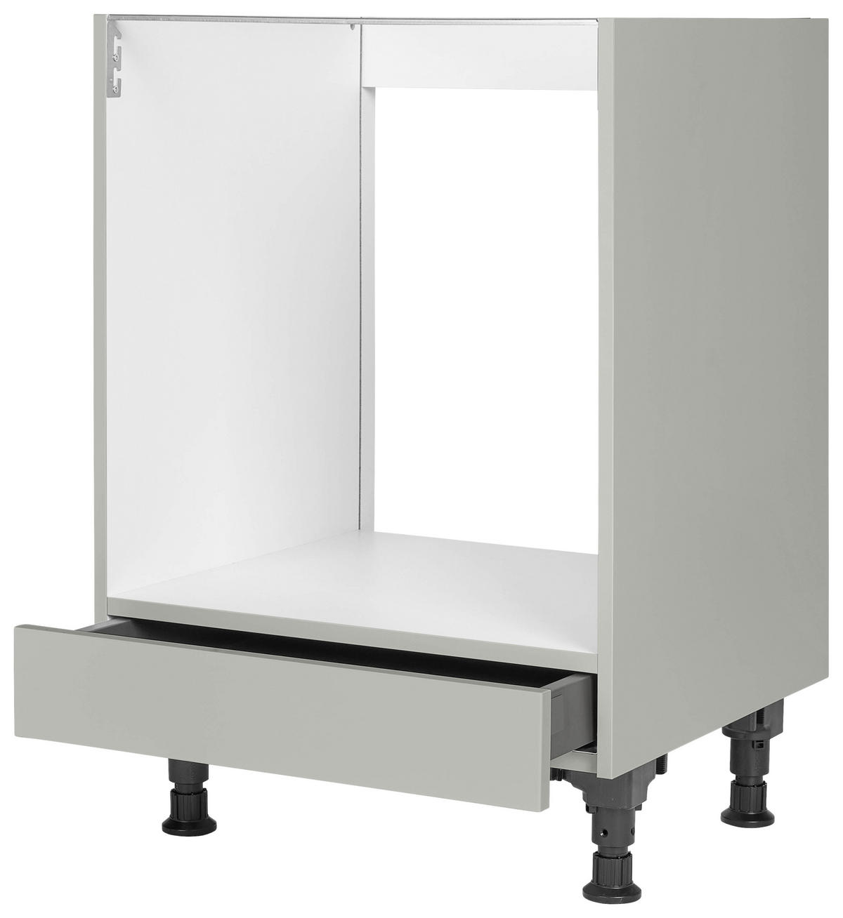 HERDUMBAUSCHRANK 60/87/56 cm  in Grau  - Grau, MODERN, Holzwerkstoff (60/87/56cm) - Nobilia