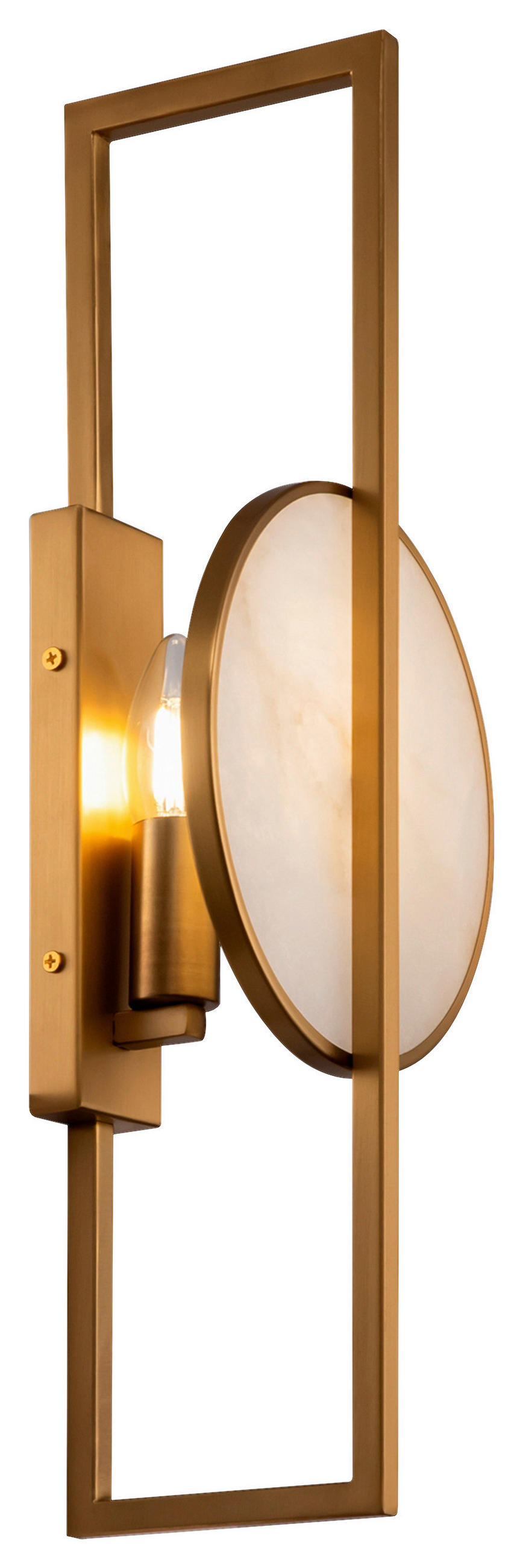 WANDLEUCHTE - Goldfarben, Trend, Stein/Metall (19/48/12cm) - MAYTONI