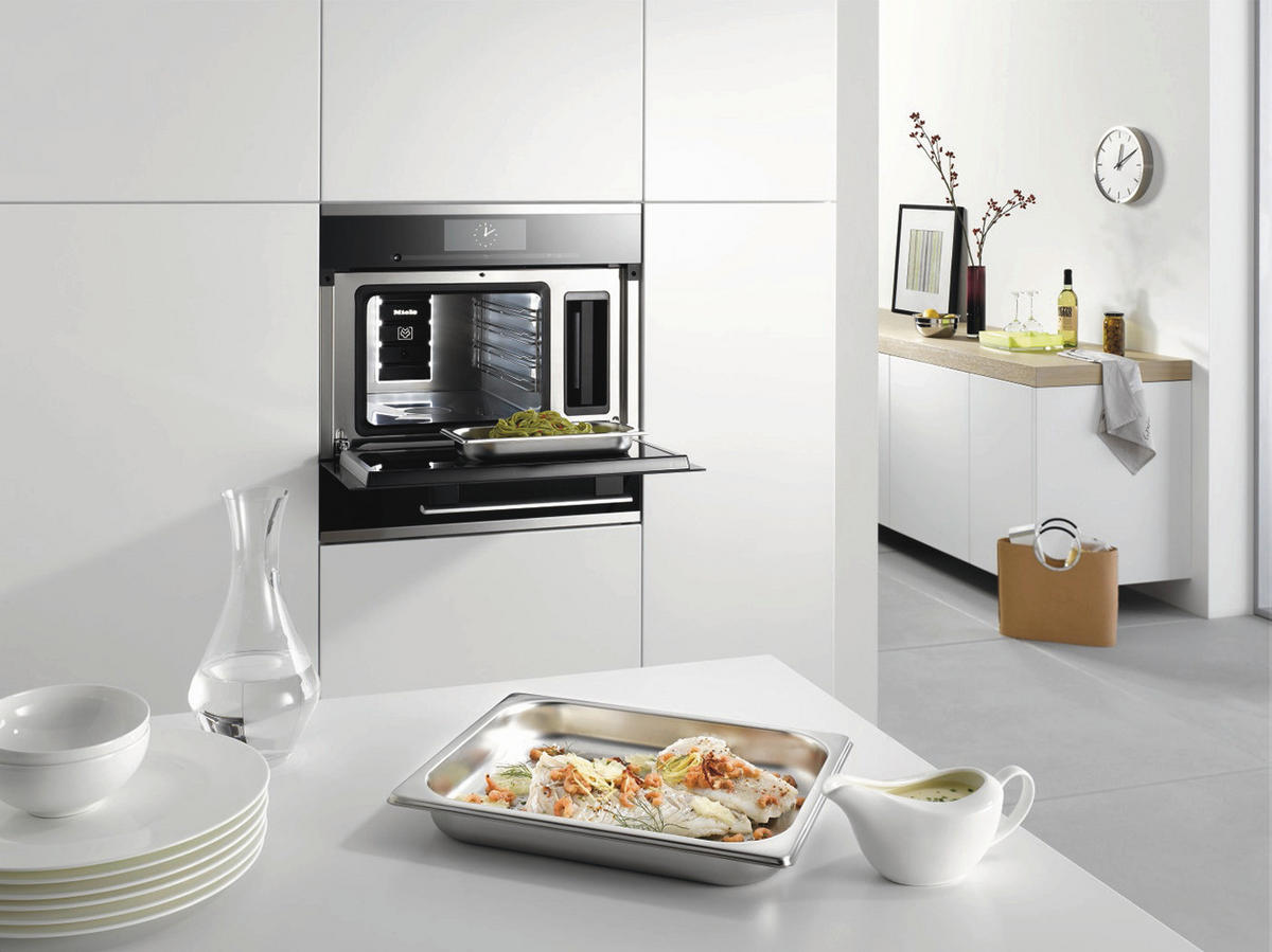 EINBAUBACKOFEN H 7364 BP  - Edelstahlfarben, Basics, Glas/Metall (59,5/59,6/56,9cm) - Miele