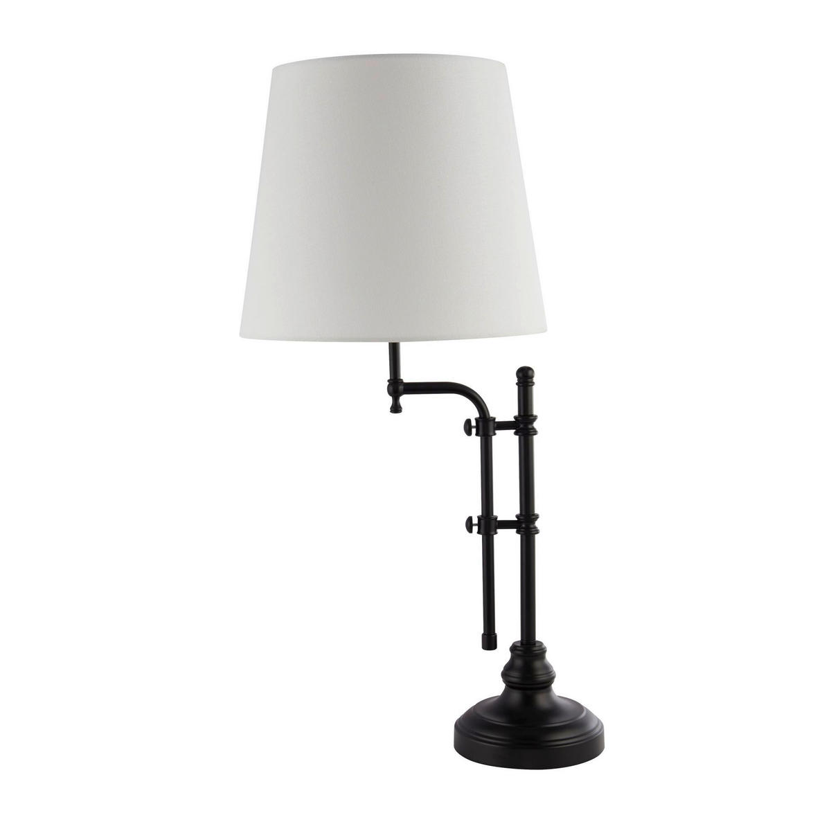 BORDSLAMPA 30/36/67 cm   - svart/naturfärgad, Basics, metall/textil (30/36/67cm)